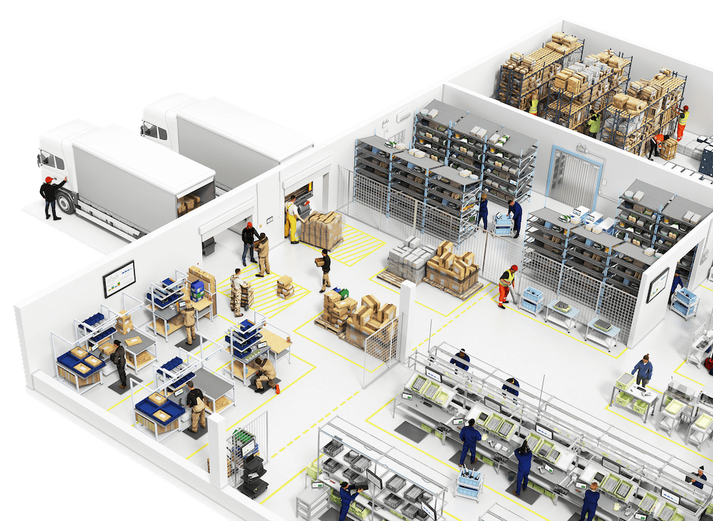 3D Shop Floor (No "Triangle")
